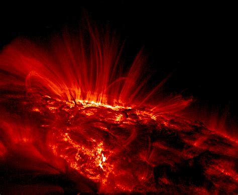 Apod 2002 May 8 Sunspot Loops In Ultraviolet