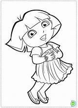 Dinokids Dora sketch template