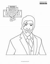 Fortnite Tegninger Unofficial Wick Trooper Royale Coloriage sketch template