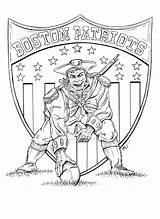 Patriots England Coloring Pages Logo Getcolorings Getdrawings Football sketch template
