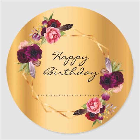 happy birthday flower cake topper messengerofgods