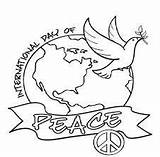 Peace Drawing Coloring Pages Getdrawings sketch template