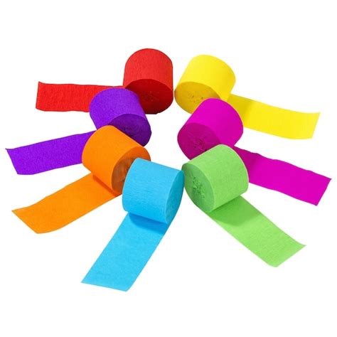 bright rainbow party streamers ct bright colored streamers