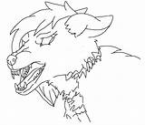 Wolf Angry Lineart Ly Amber Deviantart Deviant sketch template