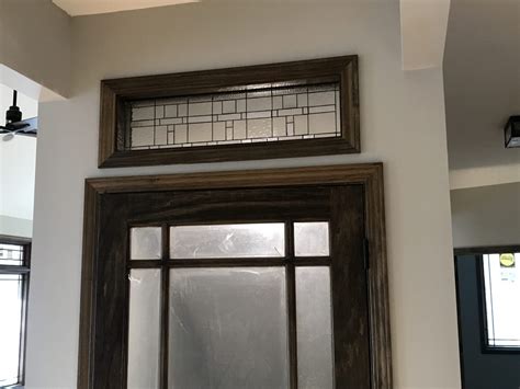 simple traditional interior transom leaded glass window stainedglasswindowscom