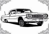 Lowrider Chevy Impala Retseptid sketch template