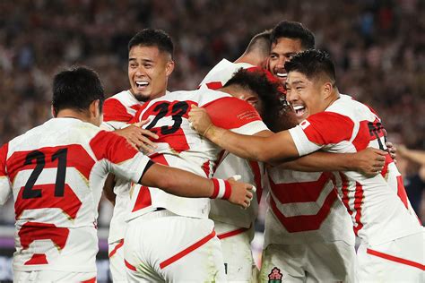 japan climb   high  rankings rugby world cup