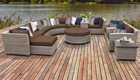 florence  piece outdoor wicker patio furniture set