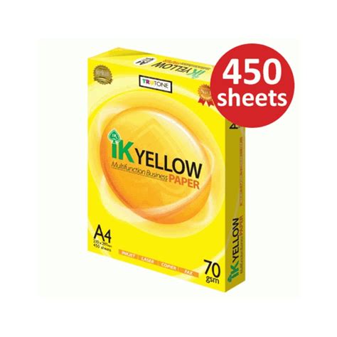 ik yellow  paper gsm  sheets shopee malaysia