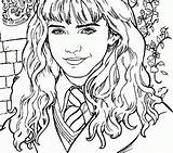 Hermione Granger Drawing Coloring Harry Potter Colouring Kids Getdrawings sketch template