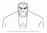 Batman Beyond Bruce Drawing Wayn Draw Step sketch template