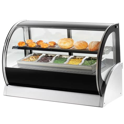 Vollrath 40857 60 Curved Glass Heated Countertop Display