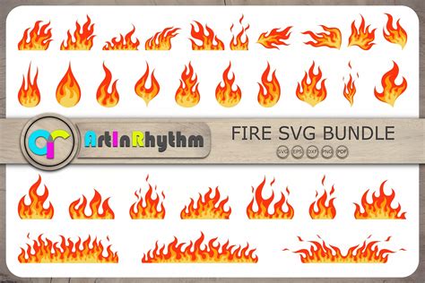 fire svg fire svg bundle flames svg graphic  artinrhythm creative