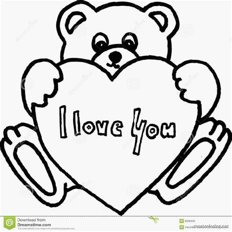 teddy bear  heart pages coloring pages