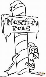Pole North Coloring Christmas Pages Sign Printable Drawing Color Penguin Kids Supercoloring Colouring Clipart Digi Print Merry Sheets Silhouettes sketch template