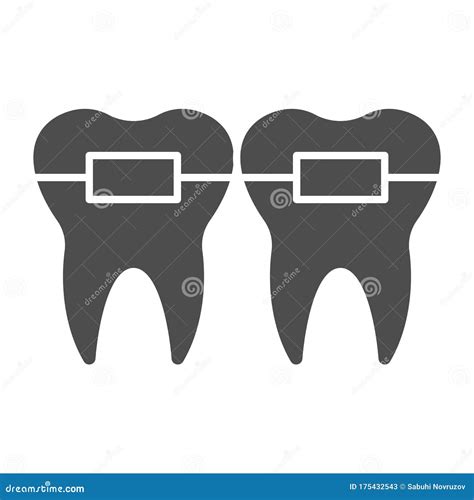 Teeth Alignment By Orthodontic Braces Isolated Over White Background
