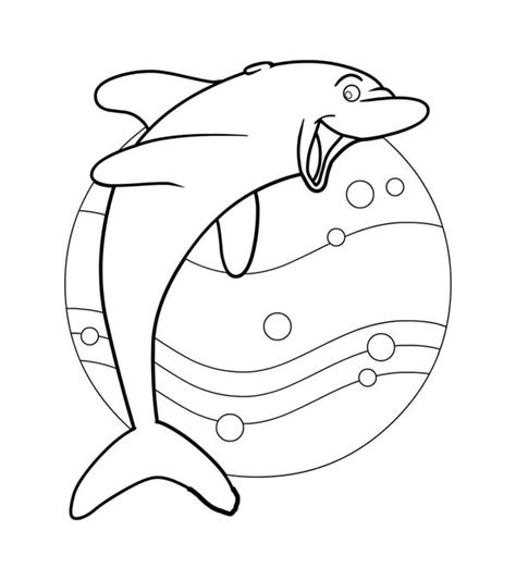 dolphin jumping drawing  getdrawings