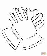 Coloring Pages Gloves Shoes Clothes Clipart Nike Printable Color Drawing Print Sketch Popular sketch template