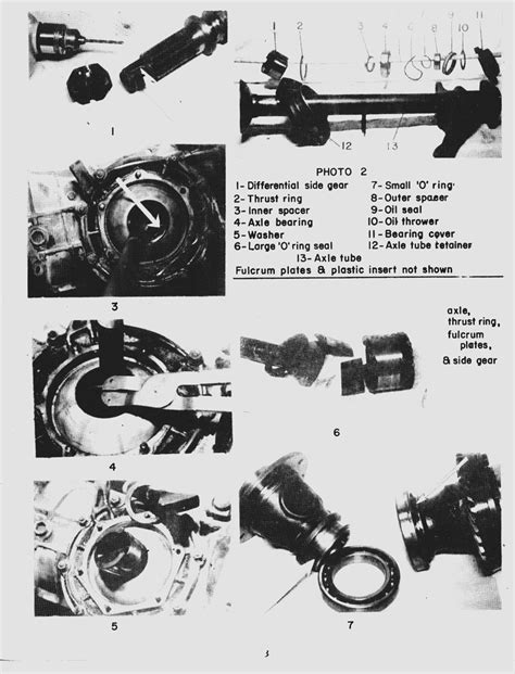 exploded views  rear axle components shoptalkforumscom