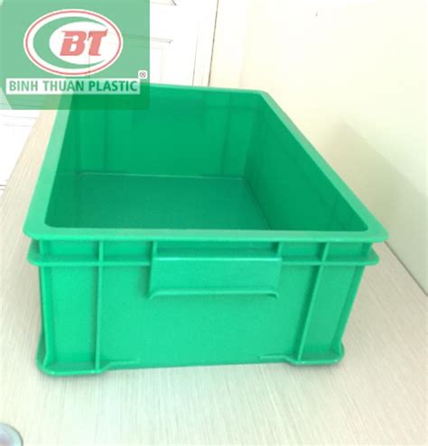 thùng nhựa đặc sóng bít công nghiệp b4 kt 510 340 170 mm