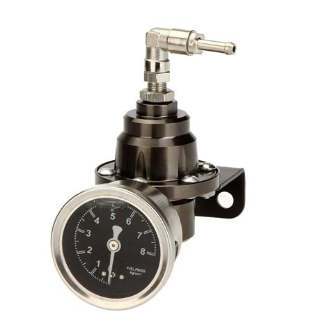 jfbl hot high performance car fuel pressure gauge adjustable fuel pressure regulator titanium