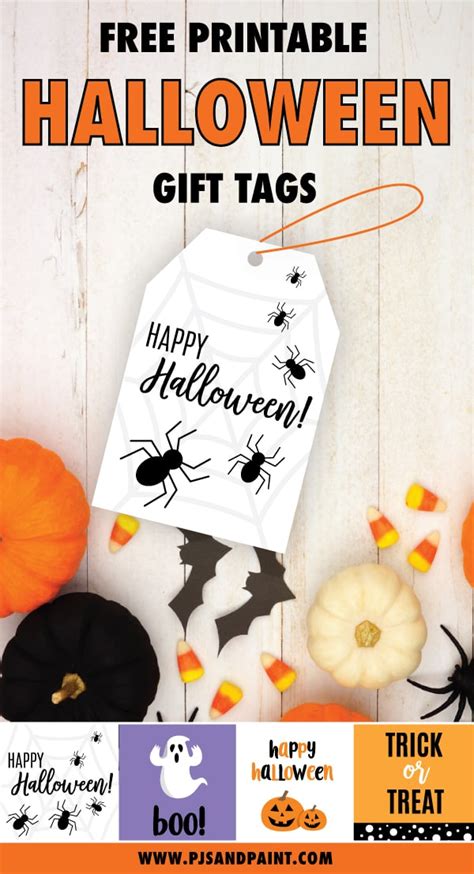 printable halloween gift tags happy halloween gift tags