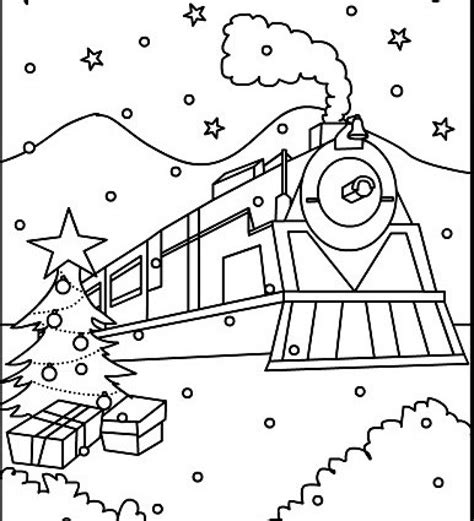 polar express coloring pages  getcoloringscom  printable