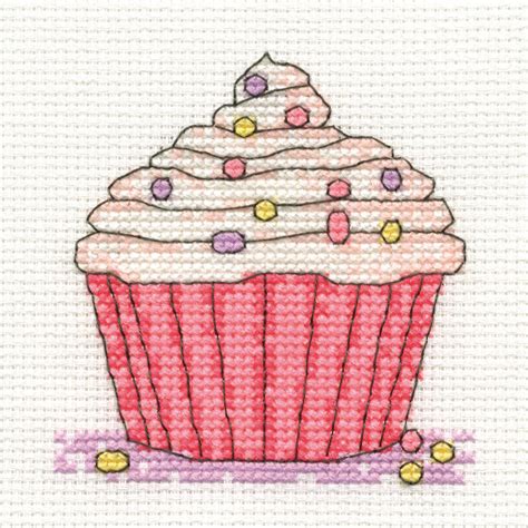 dmc mini cross stitch kits pink ribbon foundation hearts cupcakes flowers ebay
