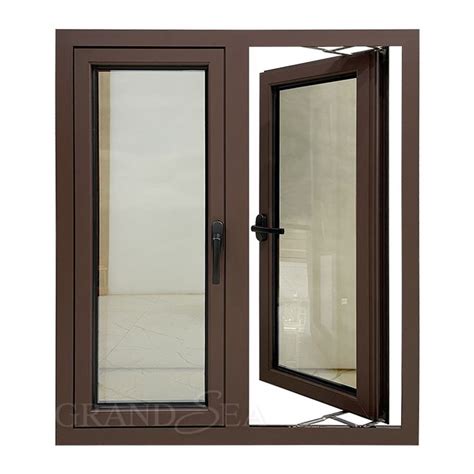 brown coffee aluminum casement windows casement windows aluminum windows design louver windows