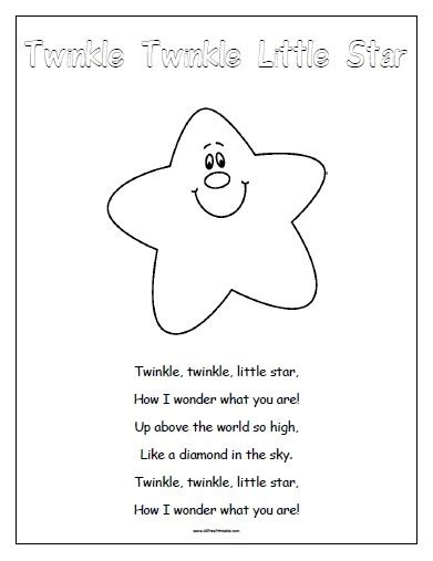 nursery rhymes  printable