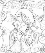 Geisha Coloring Pages Getdrawings Girl sketch template