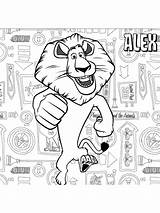 Madagascar Coloring Pages Alex Lion Draw Cliparts Clipart Dragoart Colorear Dubois Tuts Htm Library Minister Favorites Add sketch template