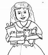 Coloring Rosh Pages Hashanah Kids Printable Pioneer Print Click Parshah Girl sketch template