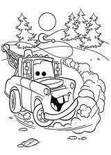 Coloring Mater Tow Drifting Pages Garage Luna Color Getdrawings Drawing sketch template