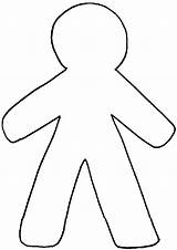 Outline Coloring Clipart Person Body Human Printable Popular Library Coloringhome sketch template