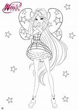 Winx Coloring Club Cosmix Pages Season Flora Transformation Youloveit sketch template