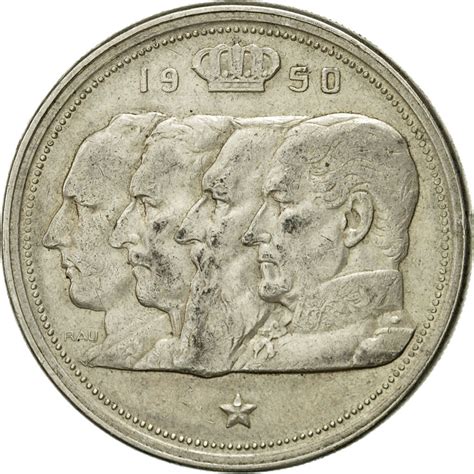 coin belgium  francs  frank  vf  silver