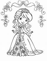 Coloring Strawberry Pages Shortcake Girls Print sketch template