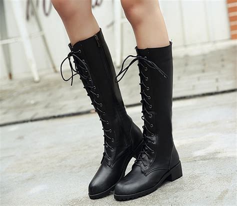 pu leather shoes girls knee high boots fur children girl boots baby fringe boots kids lace