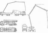 Pump Concrete Trucks Cad Autocad Blocks Dwg Drawing Drawings Block Dwgmodels sketch template