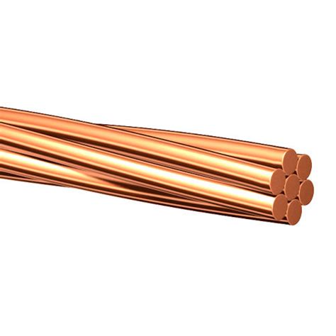 bare soft drawn  mcm stranded copper cut  length springfield electric