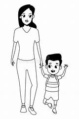 Parent Holding sketch template