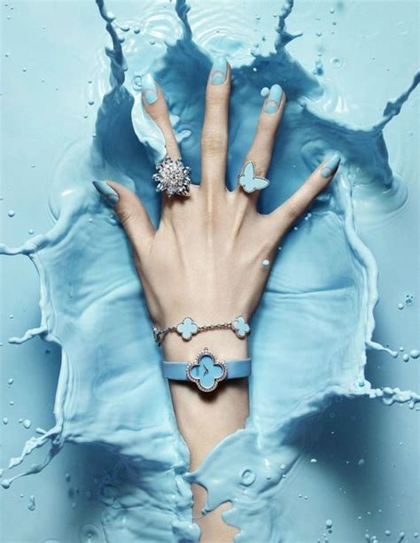 light blue nail art jewelry pictures   images  facebook tumblr pinterest