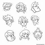 Face Coloring Happy Emotion Pages Faces Printable Drawing Getdrawings Color Book Info sketch template