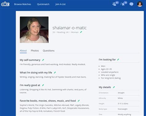 Woman Creates Thin And Fat Profiles For Okcupid Dating Site Daily