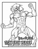Eren Yeager Titan sketch template
