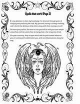 Fertility Spells Spell Coloring Wicca sketch template