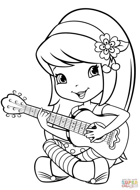 cherry jam coloring page  printable coloring pages