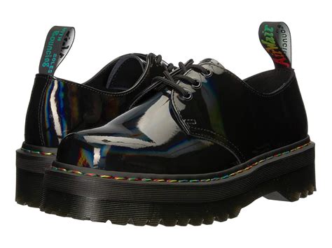 dr martens leather  quad platform  black save  lyst