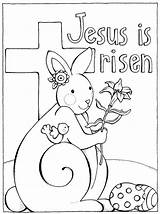 Easter Coloring Pages Jesus Risen Kids sketch template